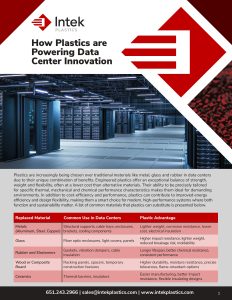 Data Center Plastic Materials Article